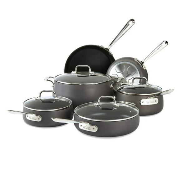 All-Clad HA1 Hard Anodized Nonstick Cookware, 10 Piece Set - Picture 1 of 9